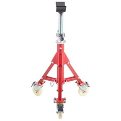 VEVOR Pipe Stand Fold-a-Jack V-Head 20-37 inch Height 12&Prime; Pipe 882 lb w/Casters
