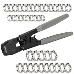 ISPINNER PEX Crimping Tool, Clamp Cinch Crimp Tool Crimper for Stainless Grey