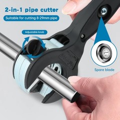 Ratcheting Tubing Cutter,2in1 Close Quarters Tube Compact Cutter,One-Hand Ope&hellip;