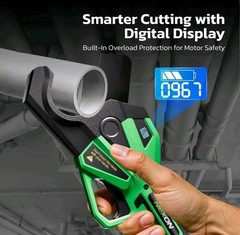 Electric PVC Pipe Cutter, Cuts up to1-1/2&Prime;,18V Cordless Ratcheting Pipe Shear&hellip;