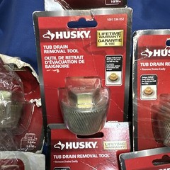 Husky Tub Drain Removal Tool 1004870668 fits drains 1 3/4&Prime; &ndash; 1 9/16&Prime; Lot Of 7