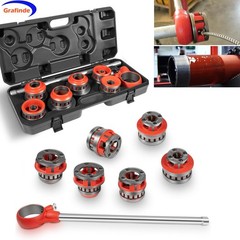 For 36475 12-R Manual Exposed Ratchet Pipe Threader Kit 1/2-2&Prime; NPT Plumbing Tool