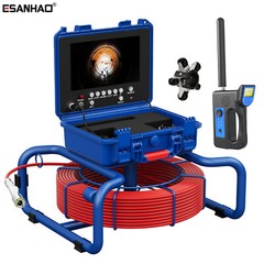 9 In Self-Leveling Sewer Camera 164ft Pipe Inspection Camera w/ 512Hz Locator