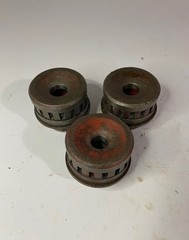 Lot of THREE (3) RIDGID 3/4&Prime; & 1/2&Prime; Die-Head Pipe Threaders (USED) 12R