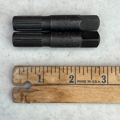 Ridgid Longrip 3/8&Prime; Drive 1/2&Prime; Drill Pipe Extractor No. 82 USA &ndash; Set of 2