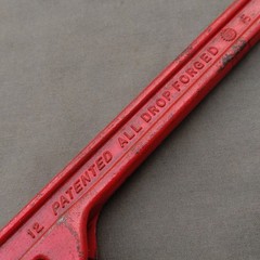 HIT Deluxe 300mm Pipe Wrench &ndash; Heavy Duty Drop Forged Japan Tool &ndash; Used