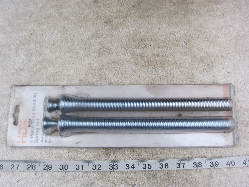 HDX 1000 012 502 &frac14;&rdquo; ⅜&rdquo; &frac12;&rdquo; ⅝&rdquo; 4-piece Tube Bending Spring Set, New