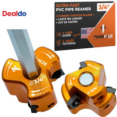 PVC Pipe Reamer Triforce &ndash; with Tungsten Carbide Blades &ndash; Video Tutorial + User