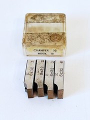 VARGUS 6-32 UNC Thread Chaser Die Set HSS Geometric 9/16 D Hook 10 Chamfer 33