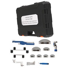 Ratcheting Pipe Bender Refrigeration Tube Bending Heads Tool Kit 7 Dies