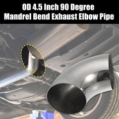X AUTOHAUX 1pcs OD 4.5 Inch 90 Degree 1.5mm Thickness Mandrel Bend Elbow SS304
