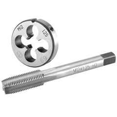 M12x1.25 Tap And Die Set Right Hand Machine Thread Hand Round Tool Hardware