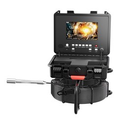 50m Pipe Inspection Camera Drain Sewer Camera 512HZ Self-leveling Meter Counter