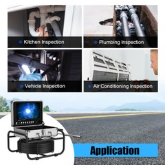 23mm WIFI Drain Sewer Camera Pipe Inspection Camera DVR 16GB 9&rdquo; Monitor 50M