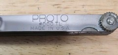 Proto J000TL 1/2&Prime; x 12&Prime; 25 Blade Long Feeler Gauge Set with Steel Blade Holder