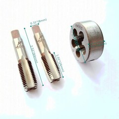 M14x1.5 Metric Hand Thread Tap Die Set 1.5mm Pitch Right Hand Hardware C