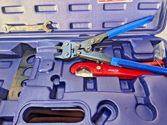 NEW iwiss F1807 PEX Crimper, Copper Pipe Crimping Tool Kit 3/4