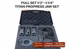 ProPress Jaws 1/2&Prime;-11/4&rdquo; Set fits Milwaukee M18 & RIDGID RP340/Tight space kit