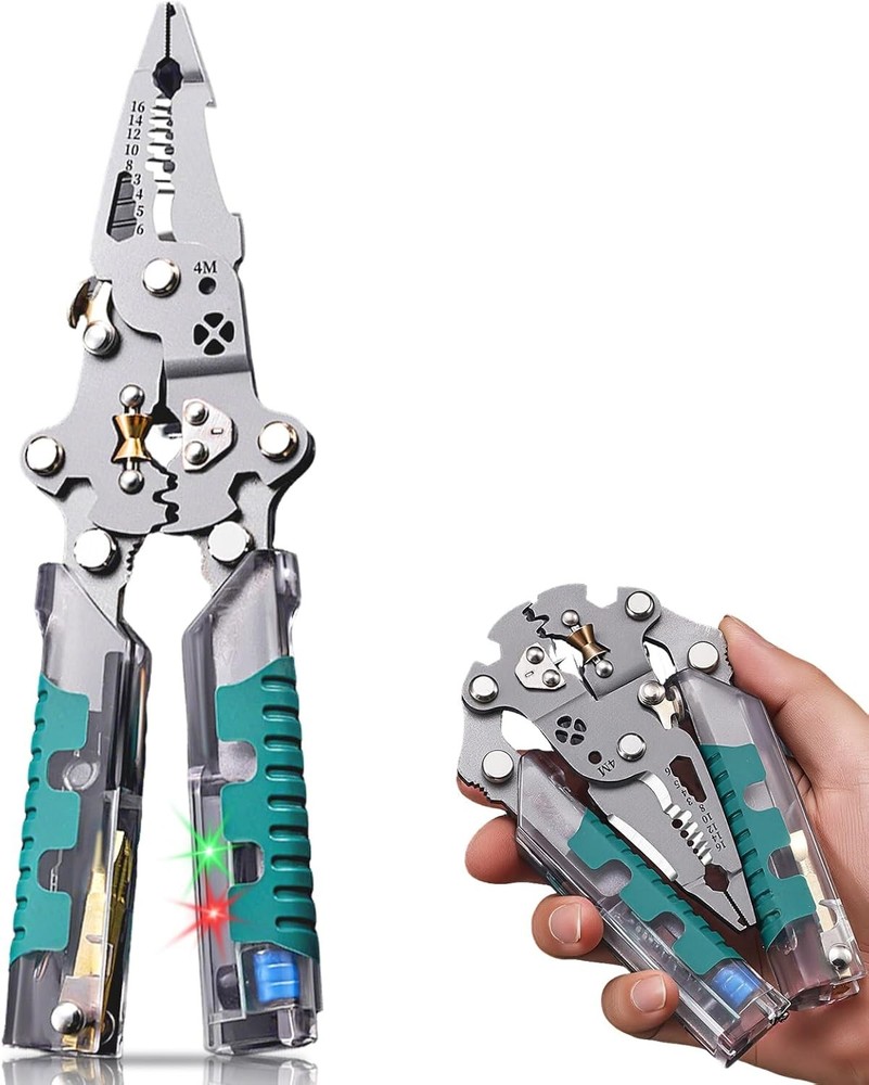 DIMOT 18-in-1 Multifunctional Electrical Pliers, Wire Stripper & Screwdriver Too