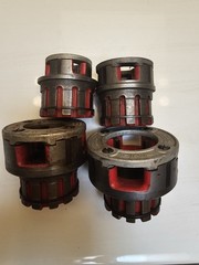 RIDGID Pipe Threader 00-R Die Head Lot of 4 Pipe Dies Right Hand NPT 3/8-1-1/4&Prime;