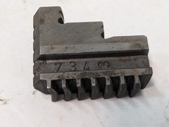 Set of 3 Unbranded 734 Lathe Chuck Jaws as shown in photos, marked 1, 2, 3