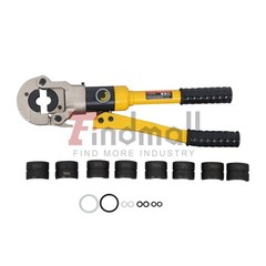 Hydraulic Pipe Cutter Copper Tube Fittings Crimping Tool w/ 1/2 3/4 & 1-inch Jaw