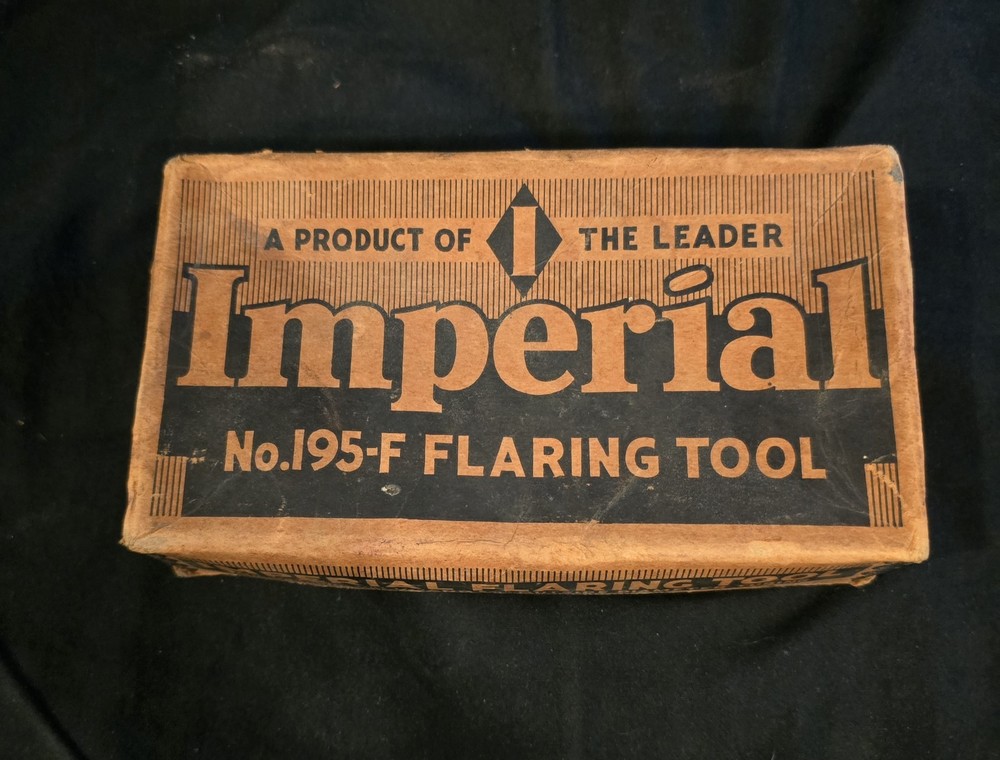 Vintage Imperial Brass Mfg Co No.195-F Flaring Tool Set w/Original Box USA