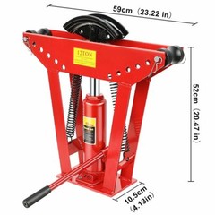 12 Ton Pipe Bender Manual Hydraulic Piping Bending 1/2 In Tube Exhaust Tools