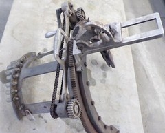 MATHEY & DEARMAN, PIPE BEVEL MACHINE, 8&Prime;-12&Prime; MACHINE, W/ HAND CRANK