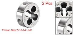 5/16-24 UNF Round Dies Machine Thread Threading Dies 1.0&Prime; OD Tool Steel 2pcs