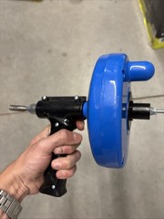 DRILL MASTER 25ft. Drill Powered Drain Auger Manually