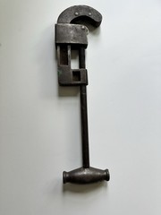 Reed Mfg Co Tool Pipe Cutter No. 3 Curved 4&Prime; cutting head Heavy Duty 1905-1920