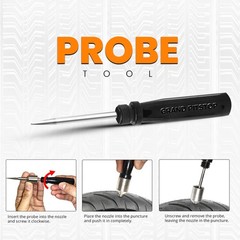 Tubeless Tire Gun Puncture Repair Kit with Mushroom Plug for Tyre Punctures a&hellip;