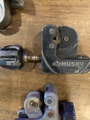 Lot Of (7) Various Pipe Cutters Ridgid, Alue, Imperial, Husky & unbranded