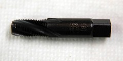 1/8 X 27 NPTF HSG 4 SPIRAL FLUTE PIPE TAP STEAM OXIDED (C-2-6-7-71)