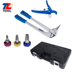 Pex Expander Tool Kit Tube Expander W/ 1/2&Prime; 3/4&Prime; 1&Prime; Expander Heads Hard Case