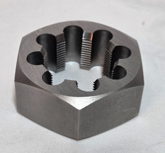 Drill America M36 X 1.5 Carbon Steel Hex Rethreading Die, DWTSMH36X1.5