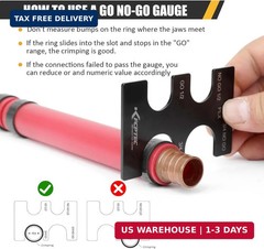 KF CPTEC PEX Crimping Tool Kit for PEX-B Plumbing, Copper Crimp Tool for 1/2 inc