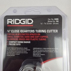RIDGID 101 Close Quarters Tubing Cutter (1/4&Prime;&ndash;1 1/8&Prime;) Pipe Copper Brass USA NIP