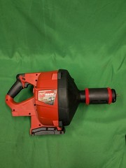 Milwaukee 2772-20 Drain Snake Cable Drive 1.5Ah Battery Charger Red Case USED