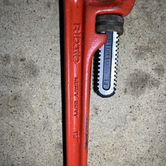 New Old Stock RIDGID 12 Inch Straight Pipe Wrench, Heavy Duty USA Made