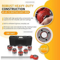 for RIDGID 36475 12-R 1/2&Prime; &ndash; 2&Prime; NPT Exposed Ratchet Threader Set w/ Case