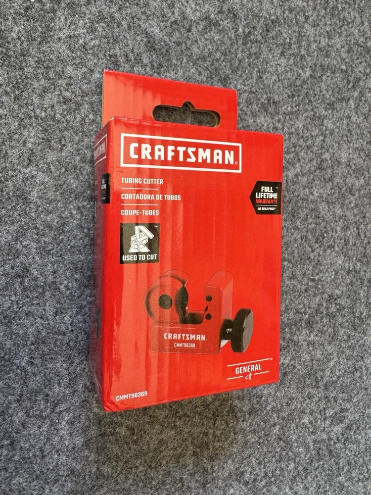 Craftsman CMMT98369 Screw Feed Pipe Tubing Cutter 1/8 in to 5/8 in