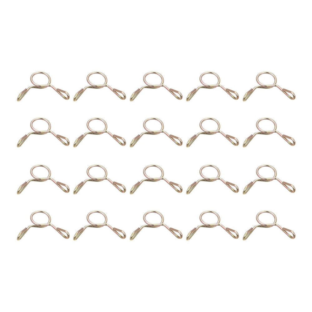 Fuel Line Hose Clips, 20pcs 5mm 65Mn Steel Tubing Spring Clamps