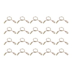 Fuel Line Hose Clips, 20pcs 5mm 65Mn Steel Tubing Spring Clamps