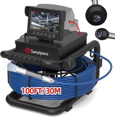 4.3&prime; LCD Monitor Sewer Camera 100FT/30M HD Drain Pipe Inspection Camera 32GB