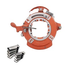RIDGID 1-2 NPT Alloy Steel Die Set, 11-1/2 TPI, Right‑Hand Threading,