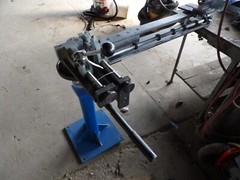 Lomar Tool S1129 prototype manual mandrel bender for 3/16-1/2 tubing.