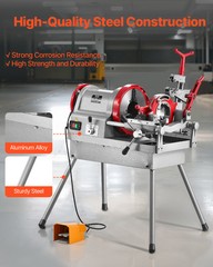 VEVOR Electric Pipe Threader Machine 900W 2-Speed Threading Cutter 1/2&Prime; to 4&Prime;