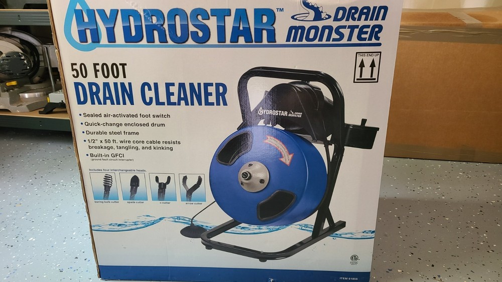 Hydrostar Drain Monster with 50 ft Cable Item 61856